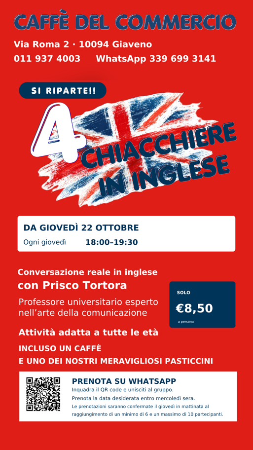 new 2026-10 4 chiacchiere in inglese