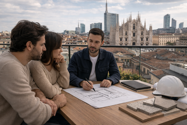 Risultato finale di ristrutturazione chiavi in mano a Milano