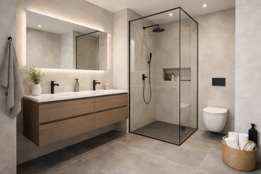 Rifacimento bagno in ristrutturazione appartamento a Milano