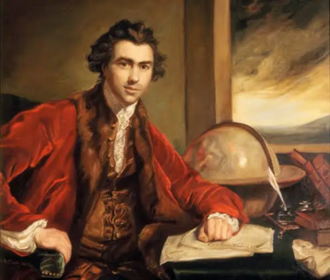 ritratto del mecenate della botanica inglese Sir Joseph Banks ritratto del mecenate della botanica inglese Sir Joseph Banks