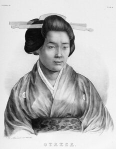 ritratto di Kusumoto Otaki, compagna giapponese di von Siebold