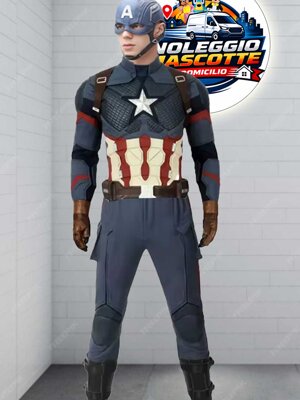 mascotte capitan america noleggio Calabria - Cosenza - Reggio Calabria - Rossano - Castrovillari - Cassano Allo ionio - Rende - Catanzaro - Cariati - altomonte