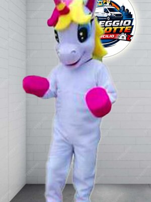mascotte unicorno noleggio Calabria - Cosenza - Reggio Calabria - Rossano - Castrovillari - Cassano Allo ionio - Rende - Catanzaro - Cariati - altomonte
