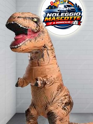 mascotte dinonauro t-rex noleggio Calabria - Cosenza - Reggio Calabria - Rossano - Castrovillari - Cassano Allo ionio - Rende - Catanzaro - Cariati - altomonte