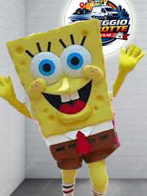mascotte spongebob noleggio Calabria - Cosenza - Reggio Calabria - Rossano - Castrovillari - Cassano Allo ionio - Rende - Catanzaro - Cariati - altomonte