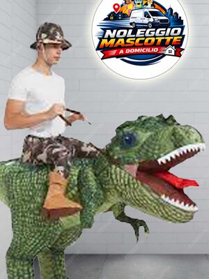 mascotte dinonauro noleggio Calabria - Cosenza - Reggio Calabria - Rossano - Castrovillari - Cassano Allo ionio - Rende - Catanzaro - Cariati - altomonte