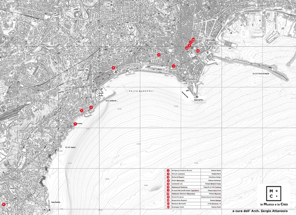 mappa i luoghi la musica e la città