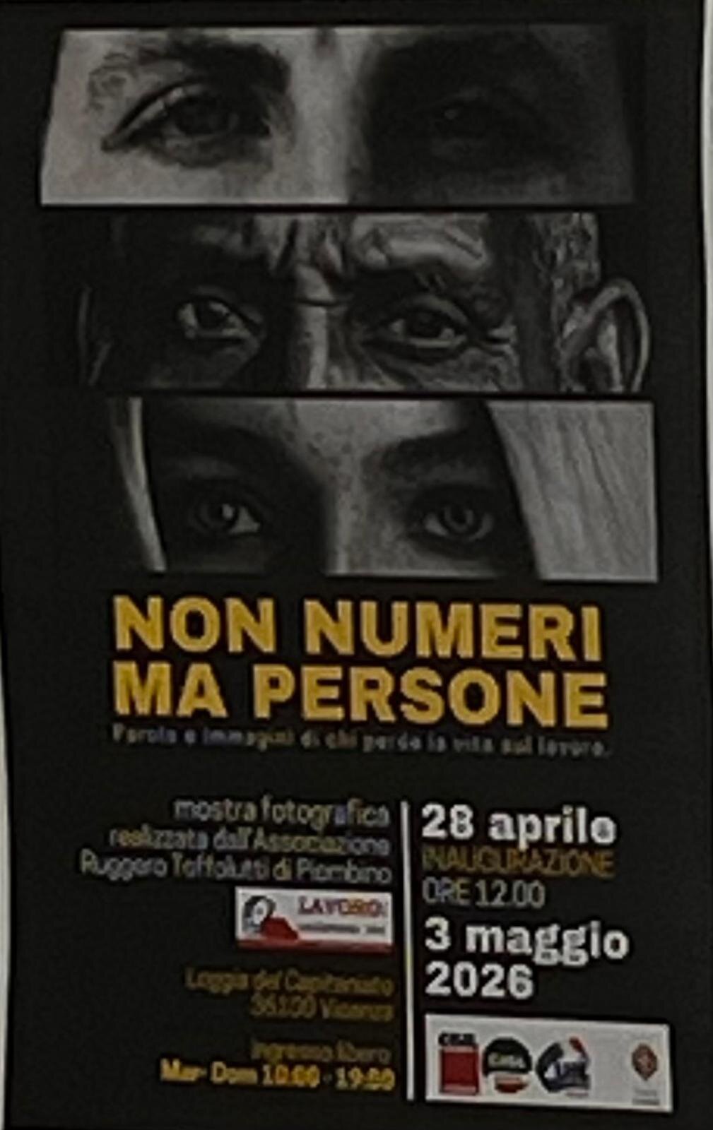 Non numeri ma persone: una mostra per ricordare il valore della vita sul lavoro
