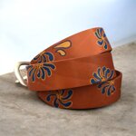 cintura-in-cuoio-marrone-decorazione-bluocra