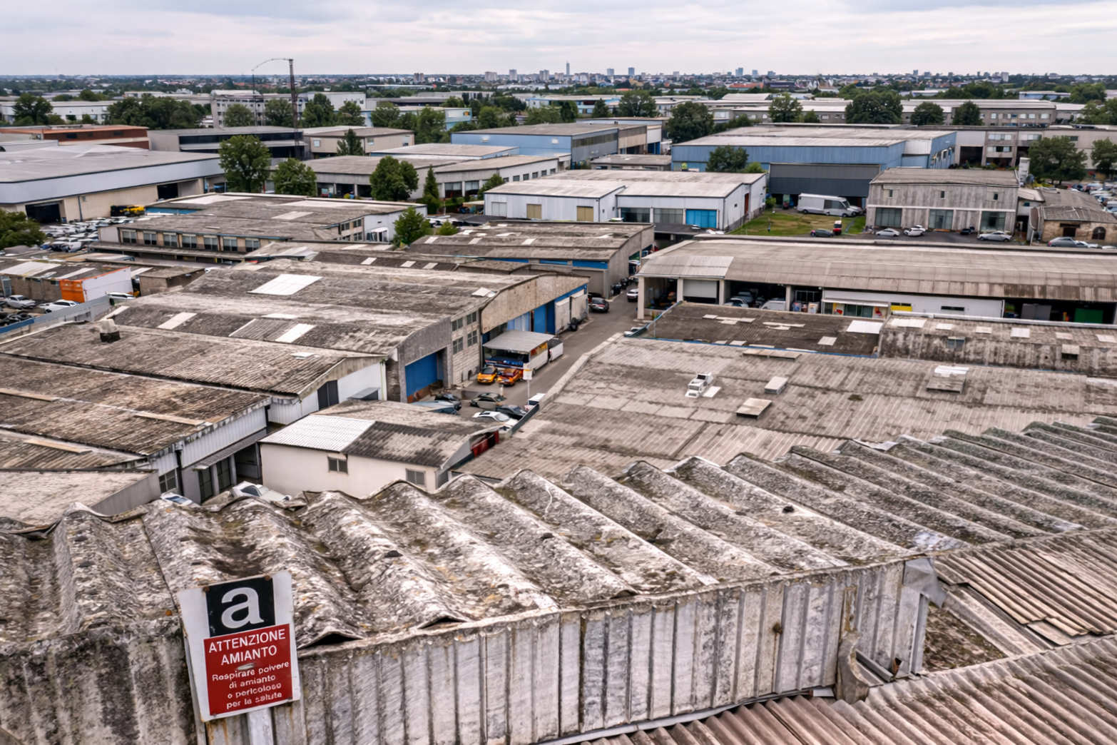 azienda per bonifica eternit su capannone produttivo Milano