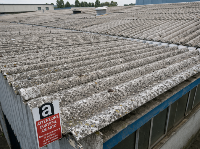 rimozione amianto copertura capannone