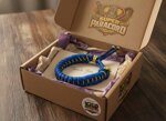 bracciale-in-paracord-550-blu-e-oro-artigianale-regolabile