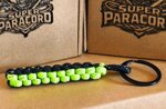 portachiavi-paracord-550-artigianale-nero-neon-stile-scooby-doo
