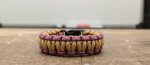 bracciale-artigianale-in-paracord-550-bicolore-oro-e-bordeaux
