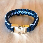 bracciale-paracord-550-artigianale-nero-panna-con-fibbia-gold