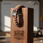 bracciale-artigianale-in-paracord-550-bicolore-oro-e-bordeaux
