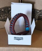 bracciale-paracord-550-artigianale-bordeaux-e-turchese