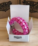 bracciale-paracord-550-fucsia-artigianale-con-chiusura-metallica