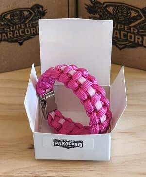 bracciale-paracord-550-fucsia-artigianale-con-chiusura-metallica