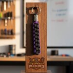 portachiavi-in-paracord-550-handmade-viola-nero-con-inserto-in-metallo