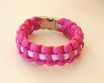 bracciale-paracord-550-fucsia-artigianale-con-chiusura-metallica