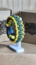 bracciale-paracord-550-fatto-a-mano-verde-giallo