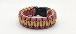 bracciale-artigianale-in-paracord-550-bicolore-oro-e-bordeaux