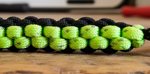 portachiavi-paracord-550-artigianale-nero-neon-stile-scooby-doo