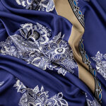 silk-twill-royal-blue-botanical-medallion-foulard-print
