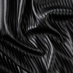 stretch-eco-leather-black-pleated-relief-stripe-texture