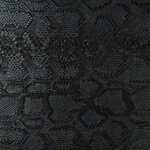 eco-leather-black-metallic-python-snake-skin-embossed