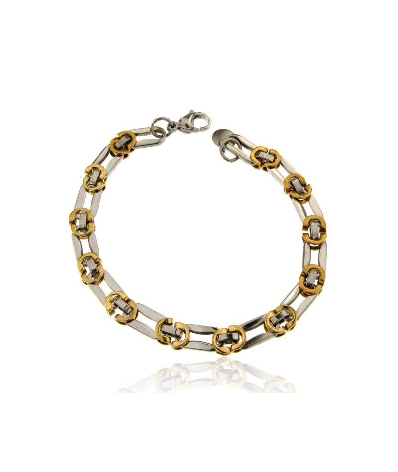bracciale-uomo-con-maglie-alternate-in-acciaio-inox-bicolore
