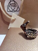 anello-ippocampo-dionisia-brunito-nero