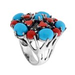 anello-etnico-thailandese-con-pietre-naturali-turchese-e-corallo-in-argento-925