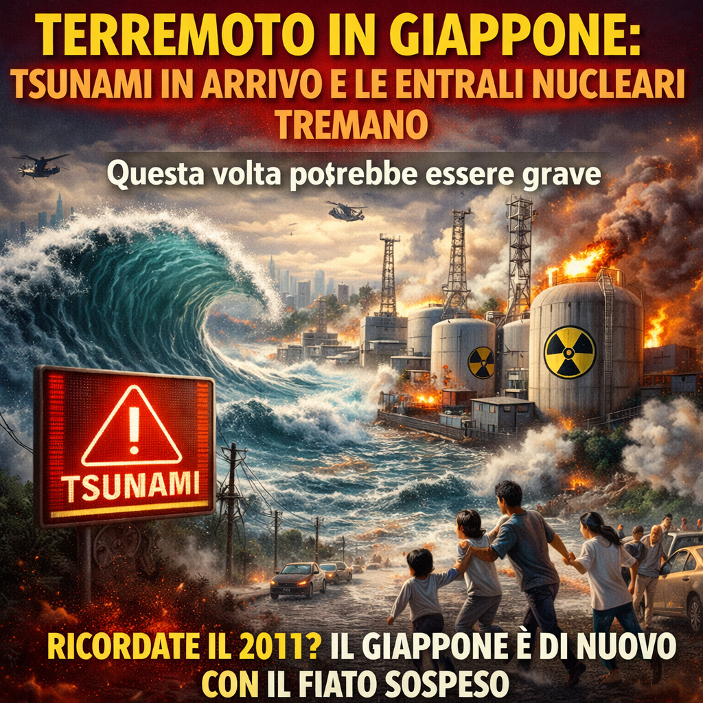 TERREMOTO IN GIAPPONE: TSUNAMI IN ARRIVO E LE CENTRALI NUCLEARI TREMANO