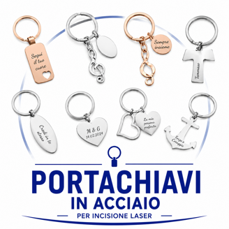 portachiavi per incisione laser