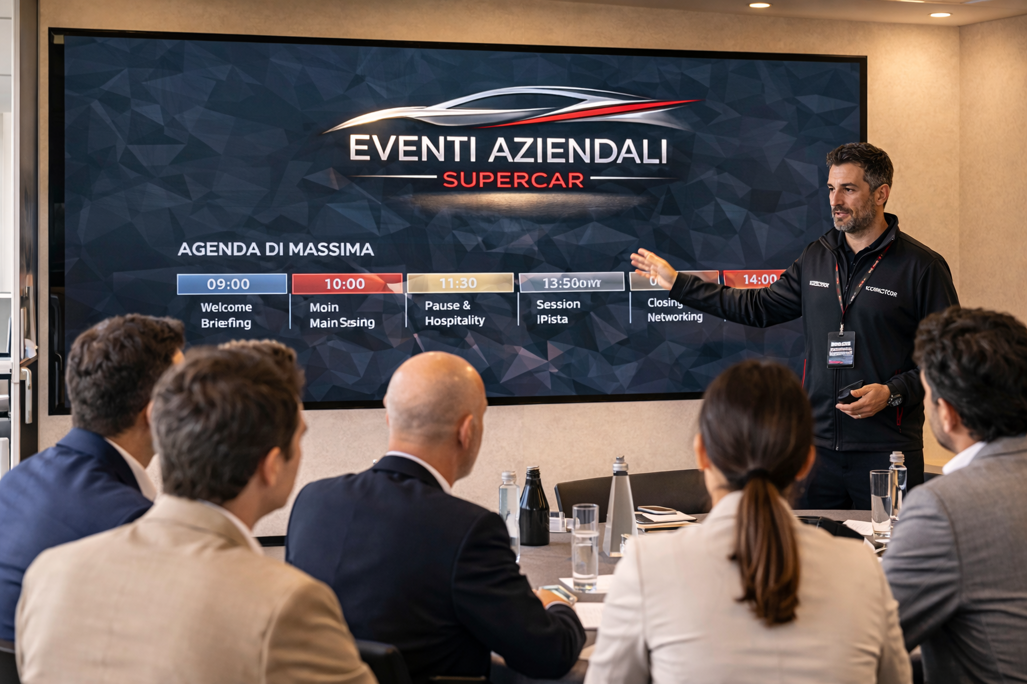 evento aziendale supercar