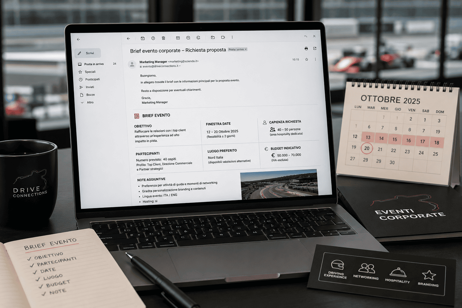 Da brief a proposta: quali dati servono per ricevere un progetto evento in 24-48 ore