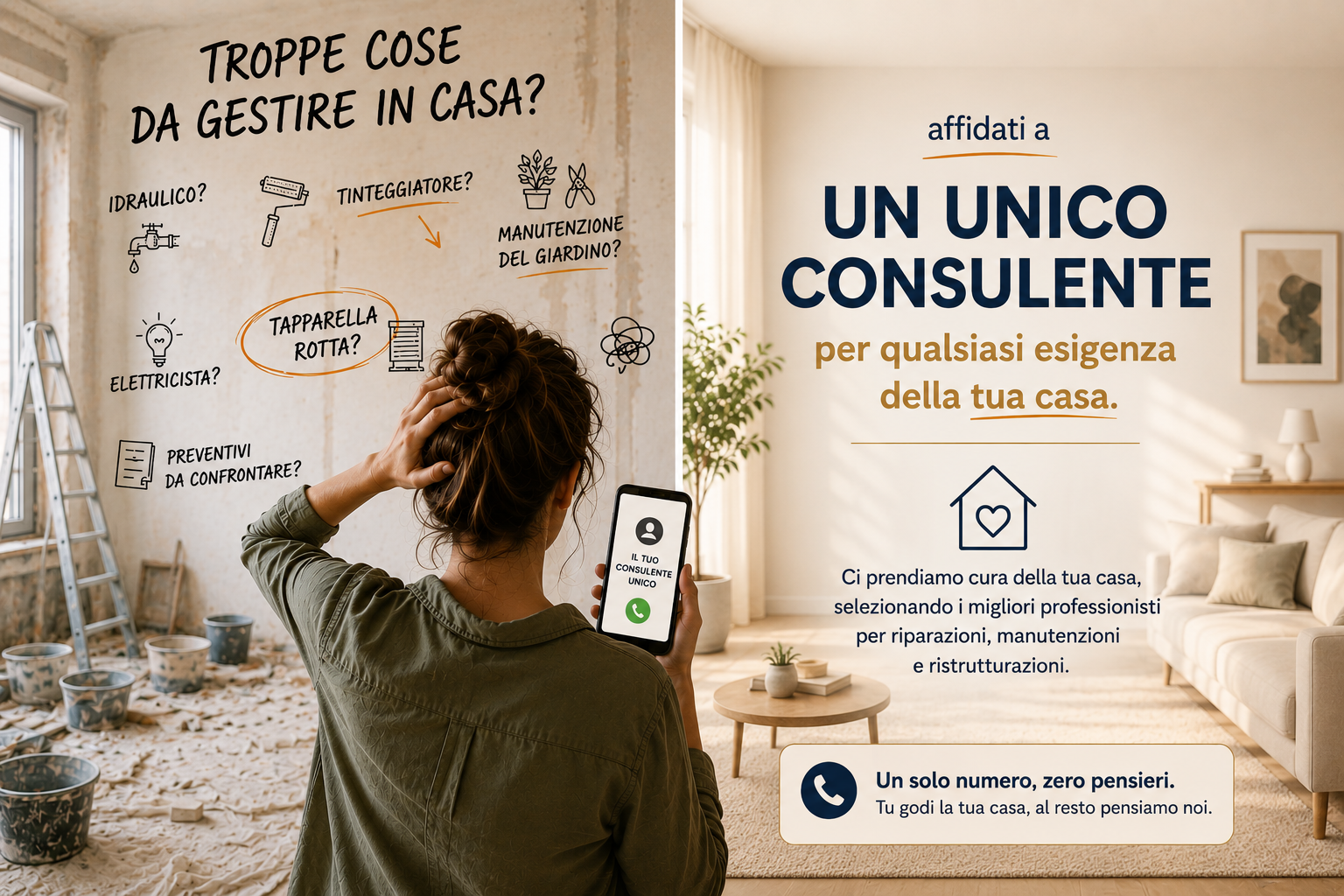 La casa non deve essere un pensiero: il segreto per non impazzire tra riparazioni e ristrutturazioni