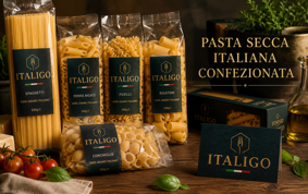 pasta secca tipica italiana trafilata a bronzo per export B2B ITALIGO