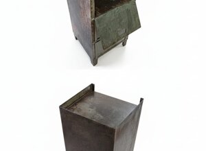 mobiletto metallico a clapet primi '900 REMADE IN FRANCIACORTA mobiletto metallico a clapet primi '900 REMADE IN FRANCIACORTA