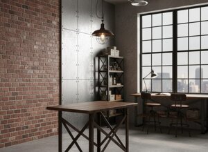 Consolle industriale alta primi 900 in legno e ferro trattato a cera Remade in Franciacorta