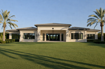outside villa