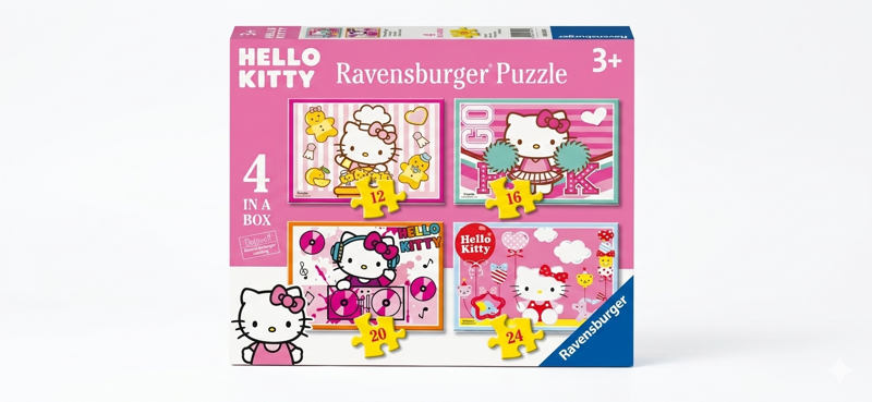 puzzle-ravensburger-hello-kitty-4-in-1