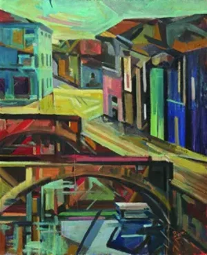 Interno della galleria d'arte Museo Simone Butti a Carpenedolo