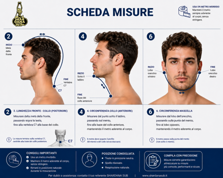 guida misure dettaglio testa guida misure dettaglio testa