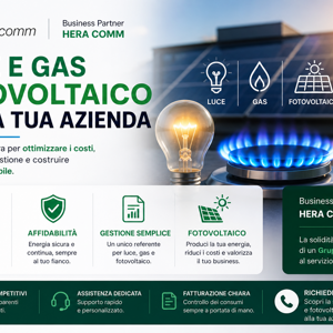 analisi luce - gas - fotovoltaico - hera comm - energia