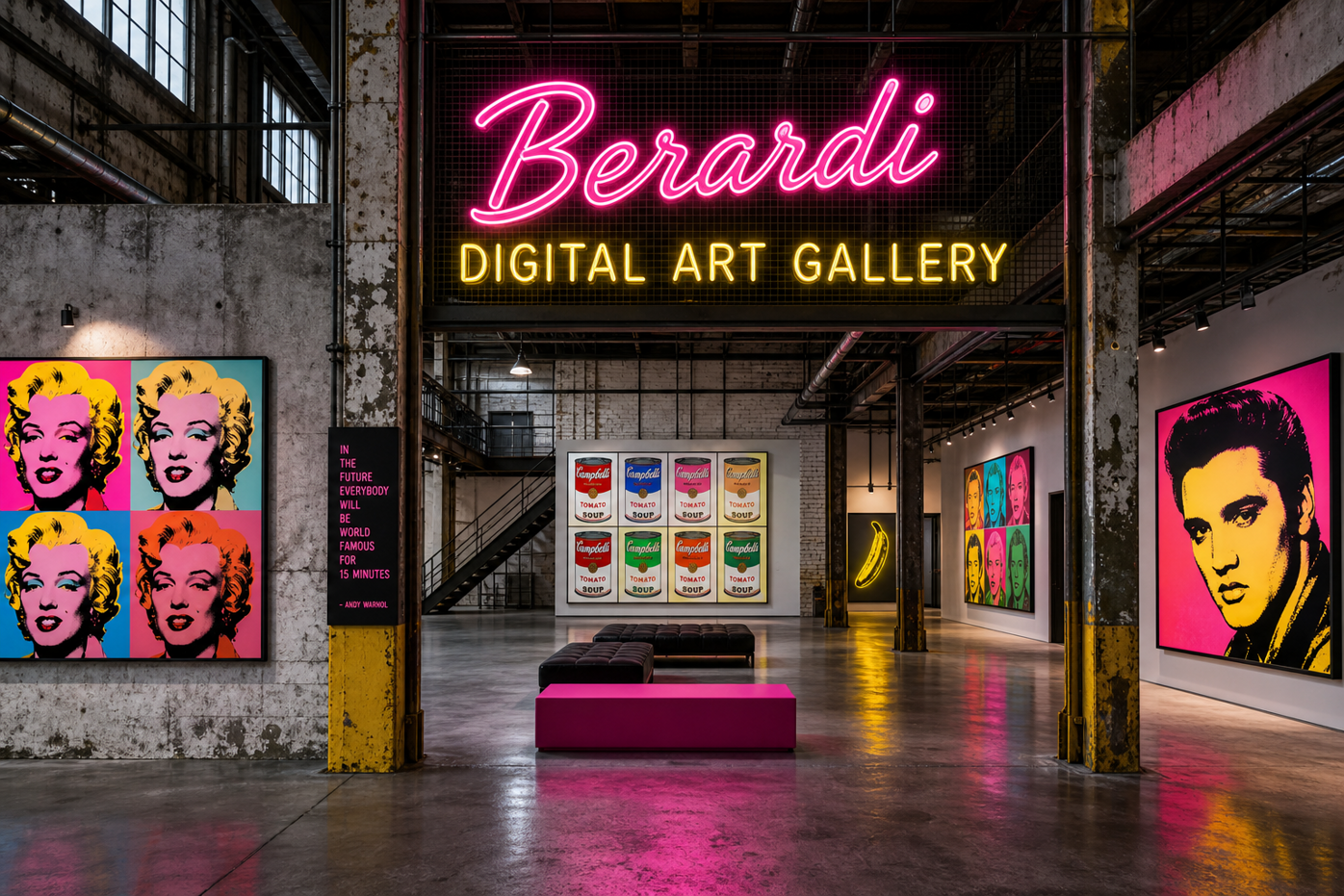 firefly_creami un' immagine di una galleria d'arte digitale in stile andy warhol in un fabbri 929688 copia