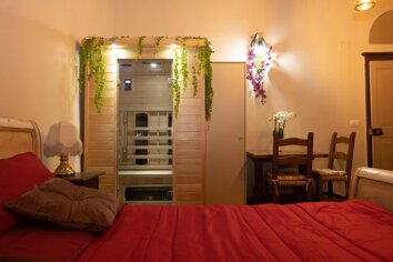 camera matrimoniale con sauna relax