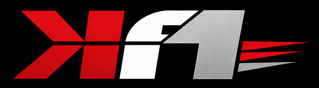 logo kf1 dinamico sfondo nero